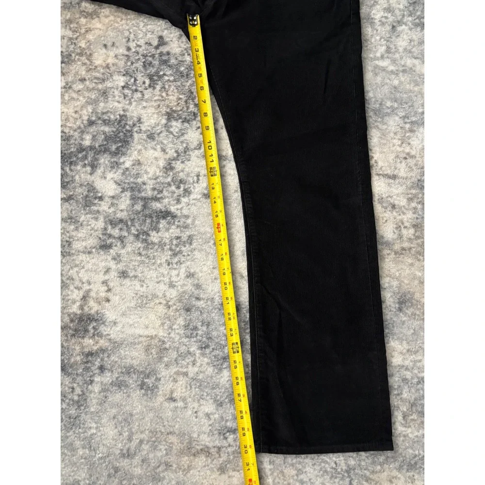 J Crew Corduroy Pants Mens 34x30‎ Black Slim Straight Preppy Casual